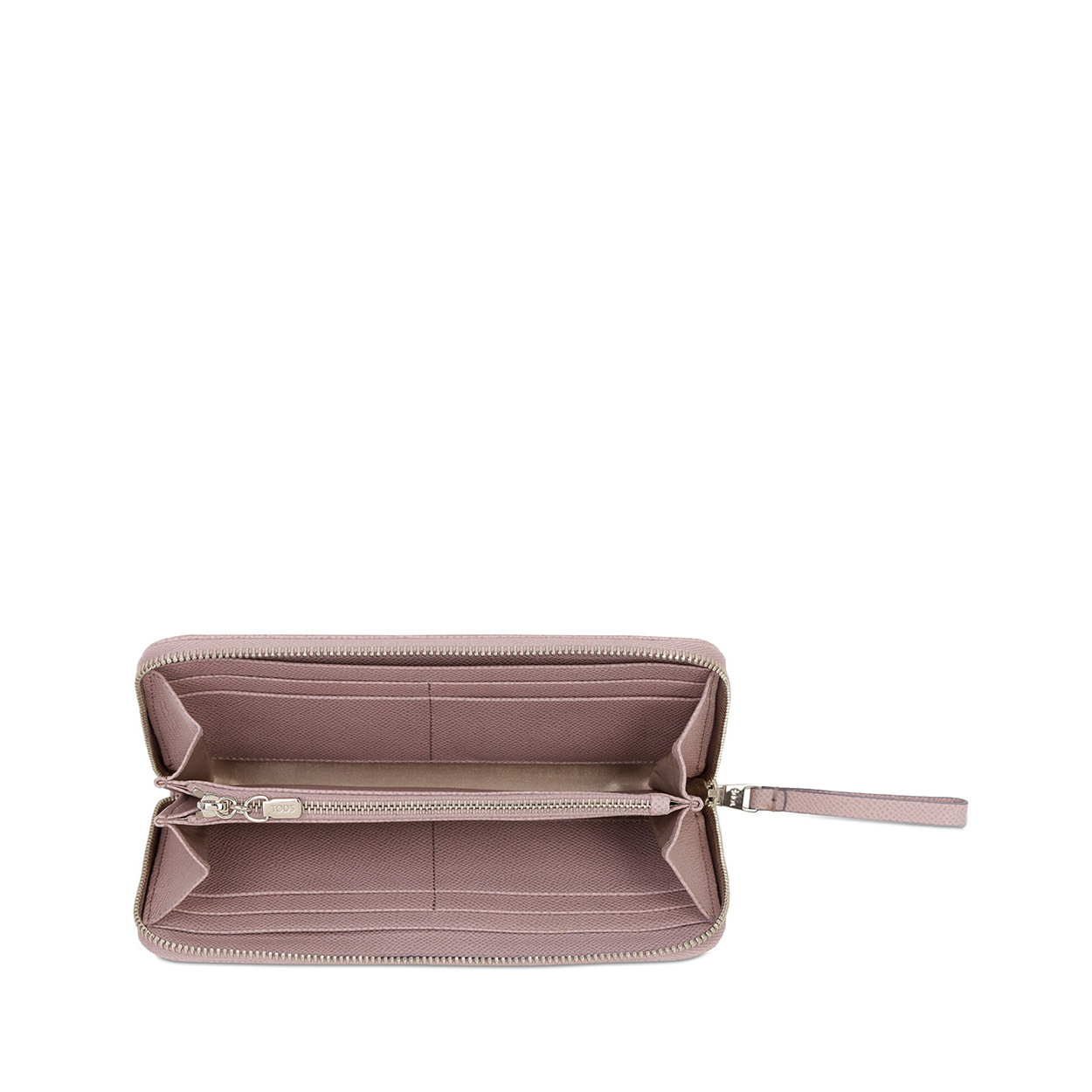 Tod's Logo Decal Wallet In Nude