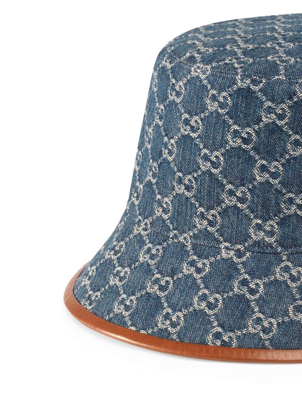 Gucci Gg Supreme Denim Bucket Hat In Black