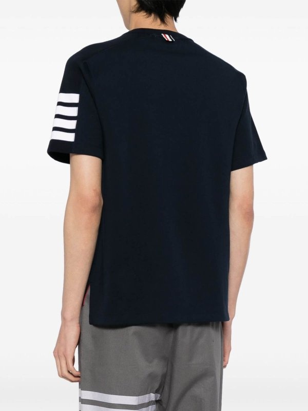 Thom Browne Item O-neck Short-sleeved T-shirt In Black