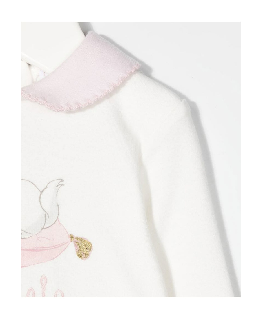 Monnalisa Graphic-print Romper Suit In White