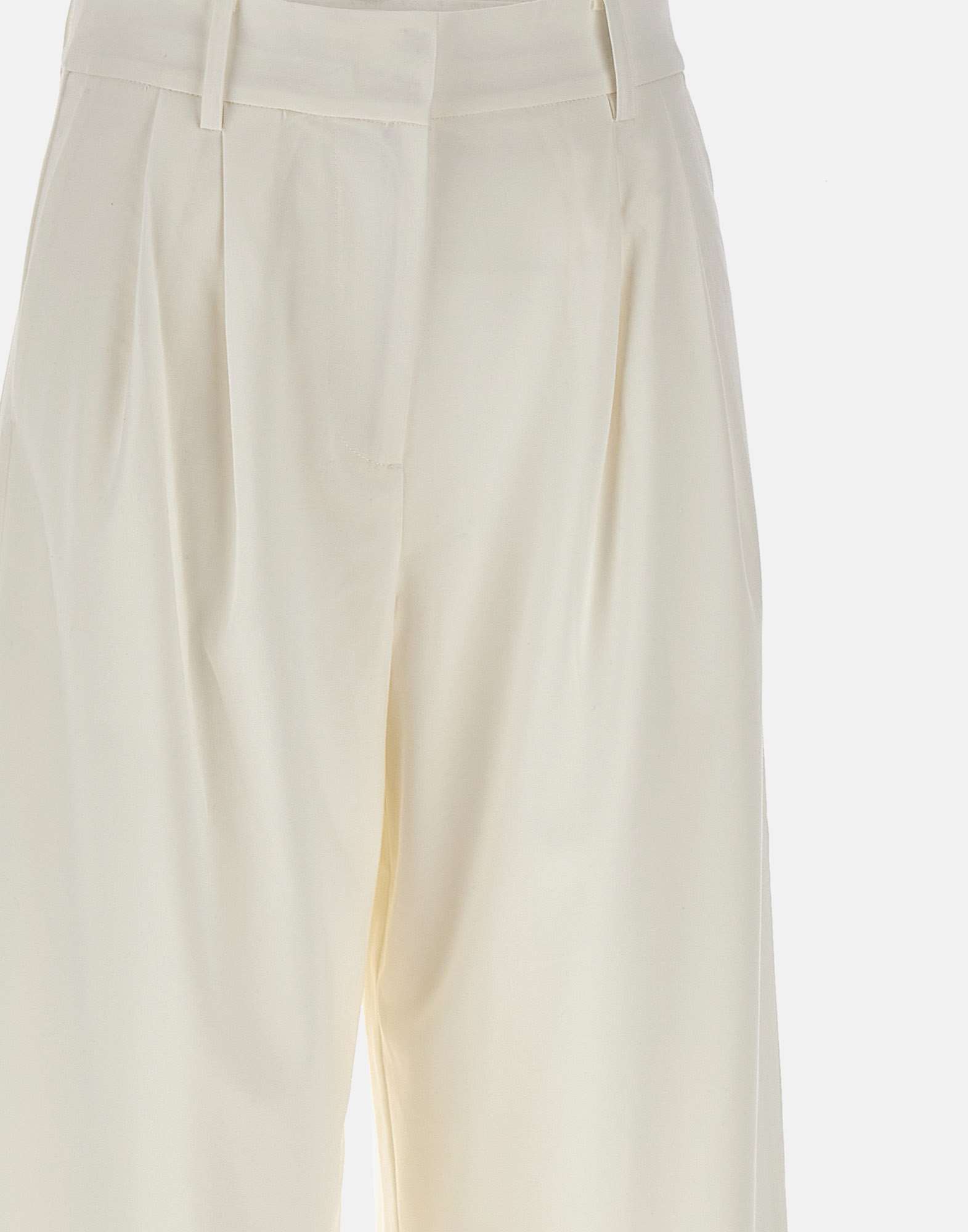 Remain Birger Christensen Pleat-detailing Concealed-fastening Tailored Trousers In White