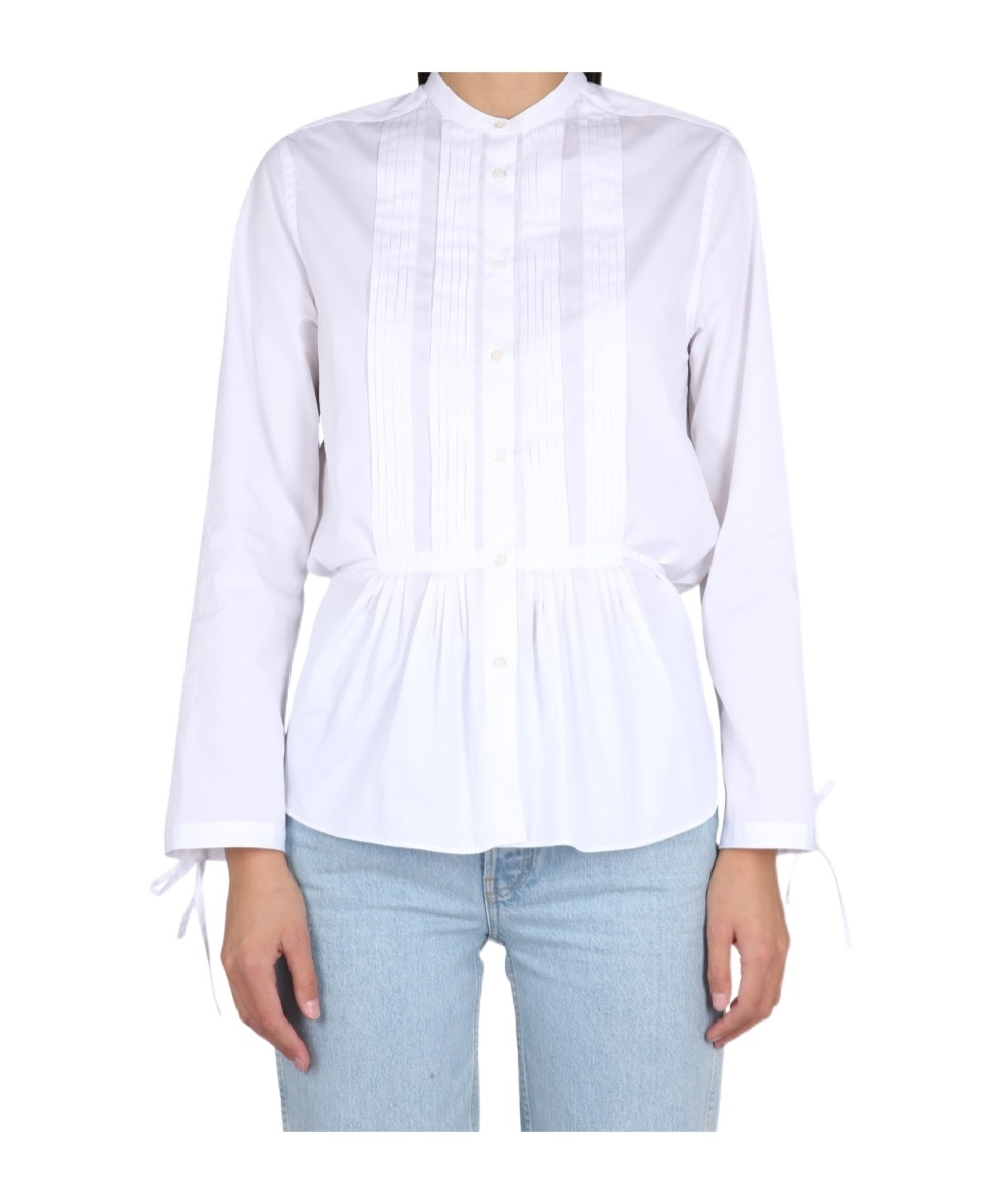 ASPESI PEPLUM BUTTON-UP SHIRT