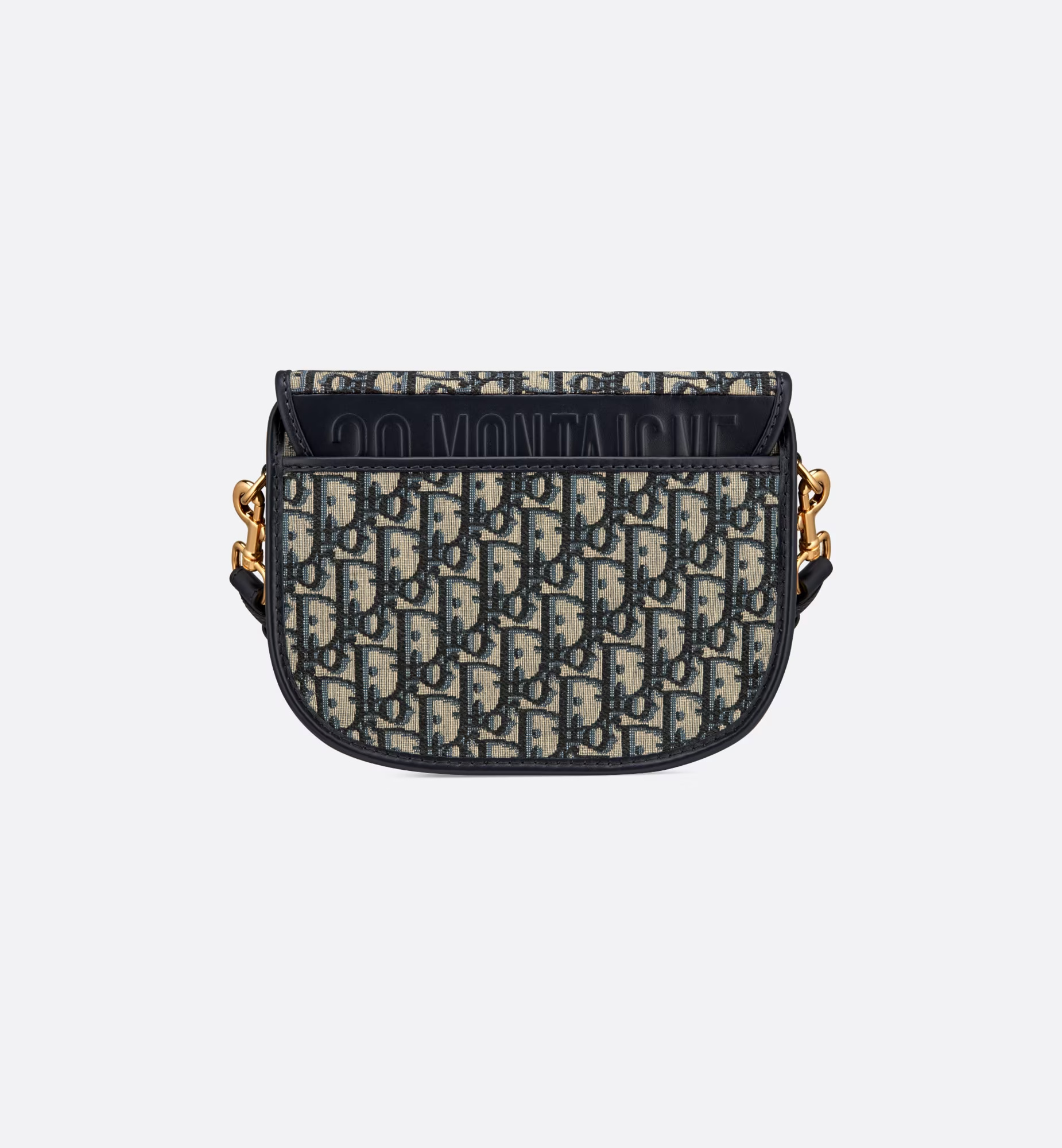 Dior Bobby Medium Oblique Printed Shoulder Bag In Blue