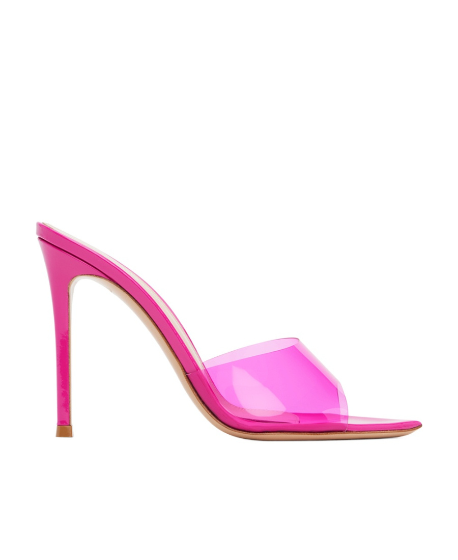 【関税込み】Gianvito Rossi ピンク Elle 85 ヒールサンダル Gianvito Rossi Pink Elle 85 Heeled Sandals In Fucsia | ModeSens