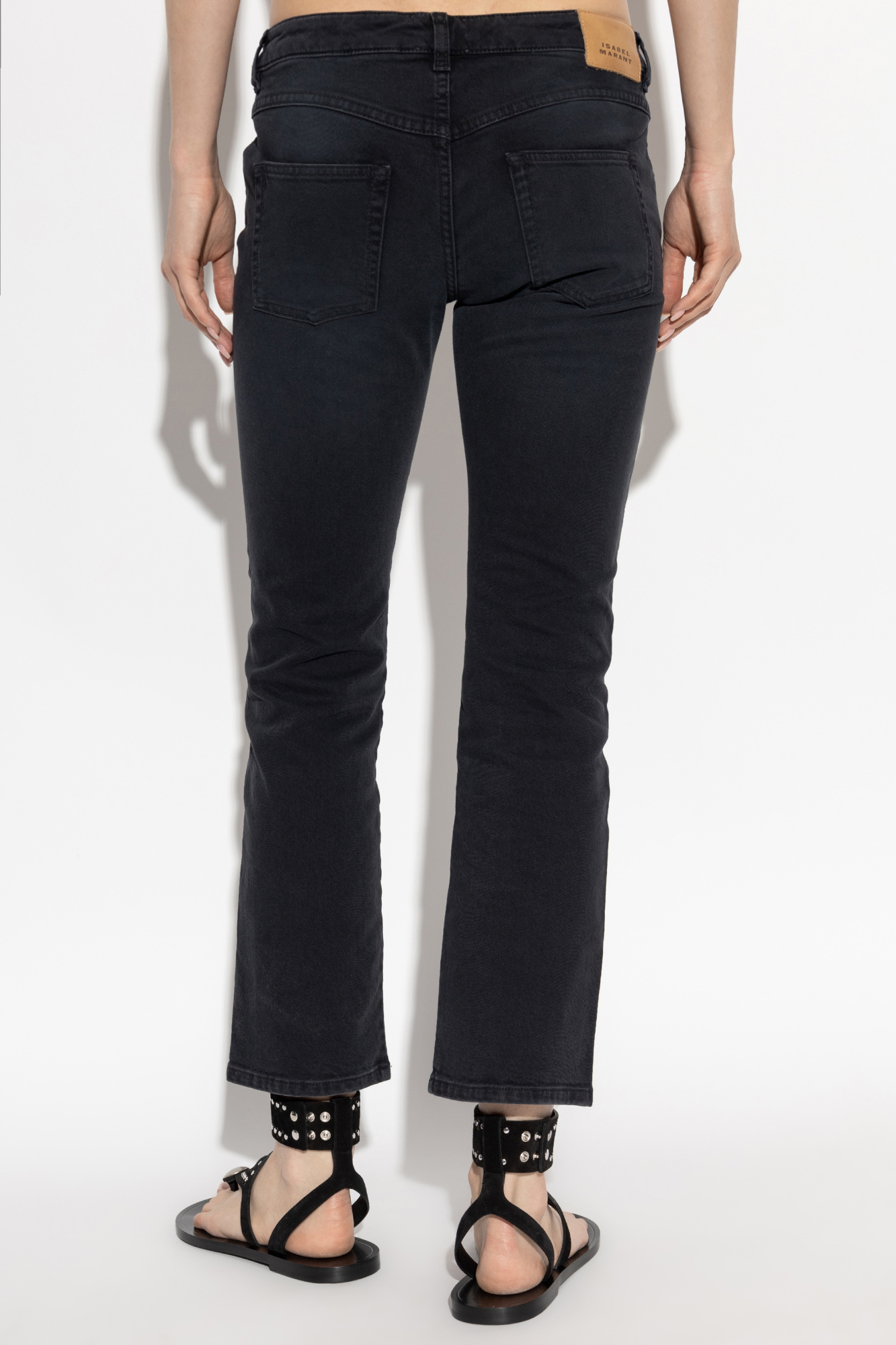 Shop Isabel Marant Vanel Pants In Black