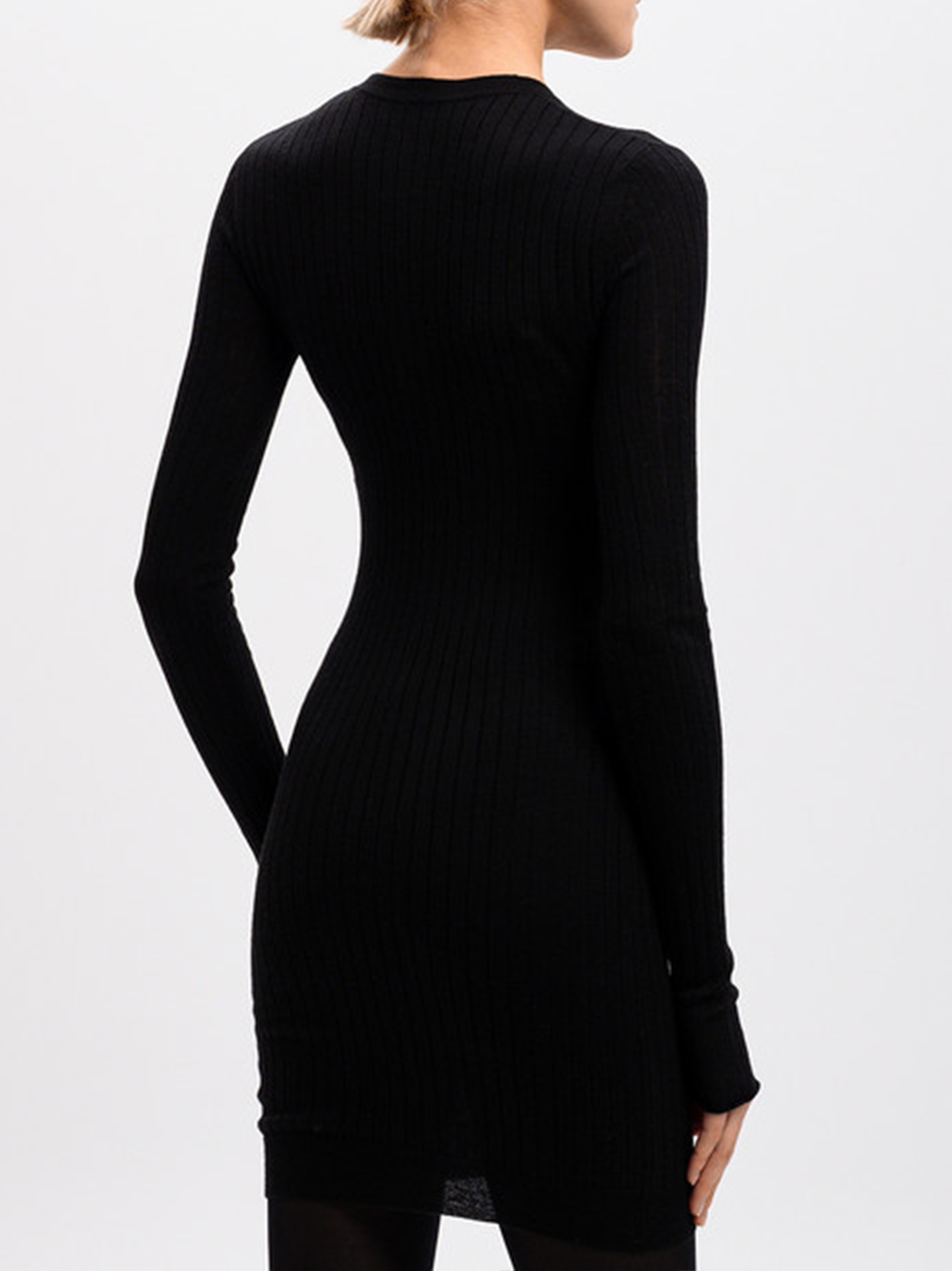 Attico Chunky-ribbed Mini Dress