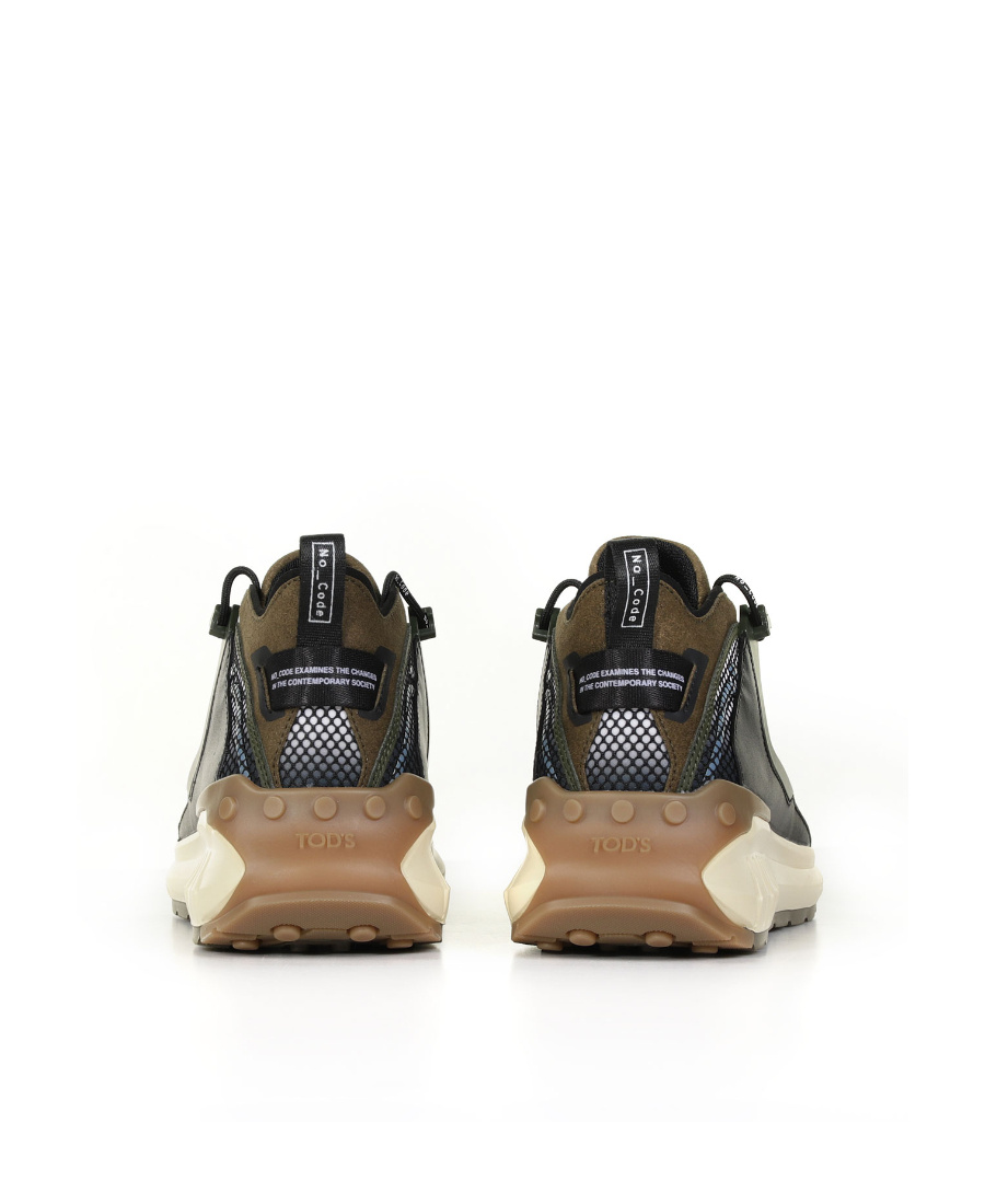 Tod's Round Toe Drawstring Sneakers In Multicolor