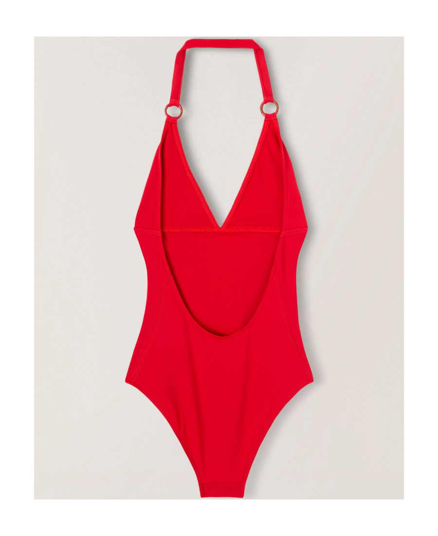 Loro Piana Logo One-piece Swimsuit In Red