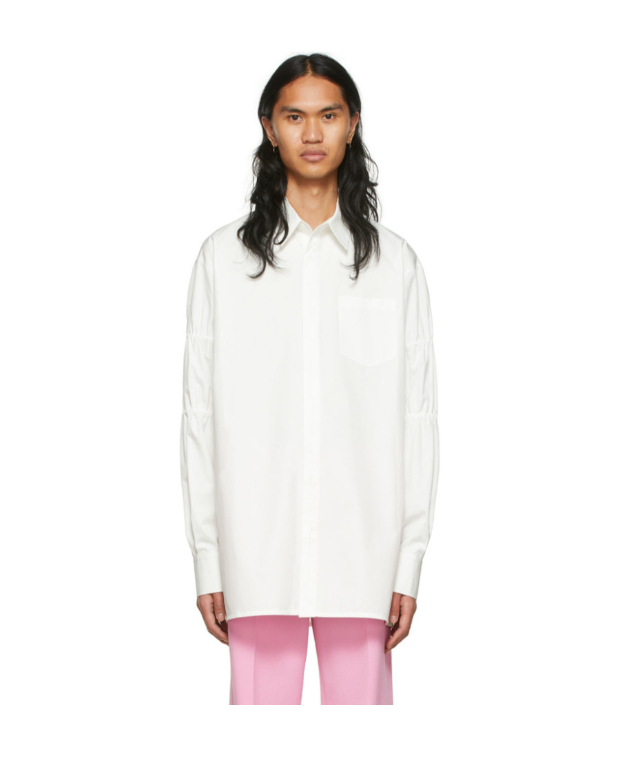 We11 Done White Cotton Shirt In White