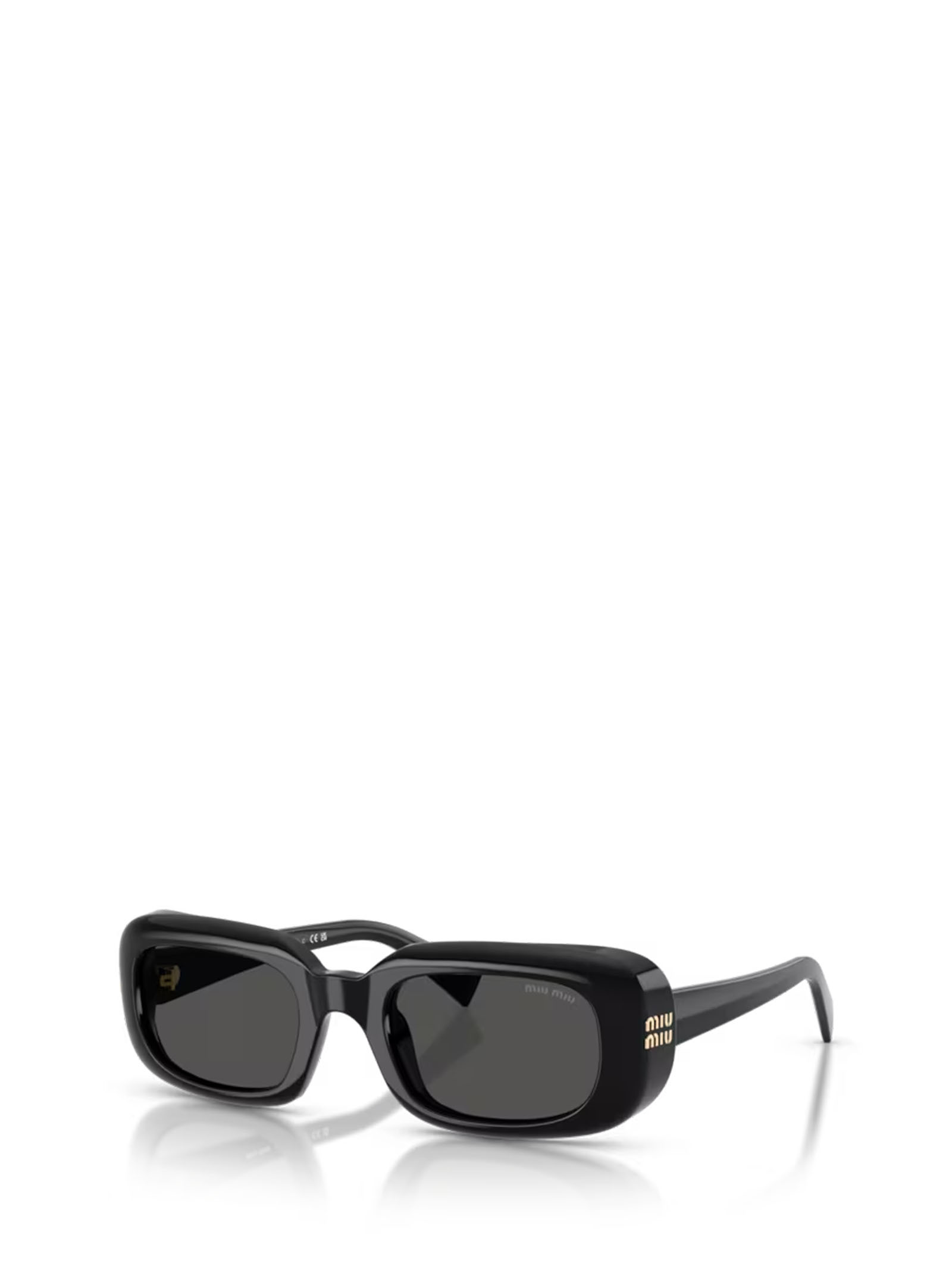 Miu Miu 52mm Rectangular Sunglasses In Black
