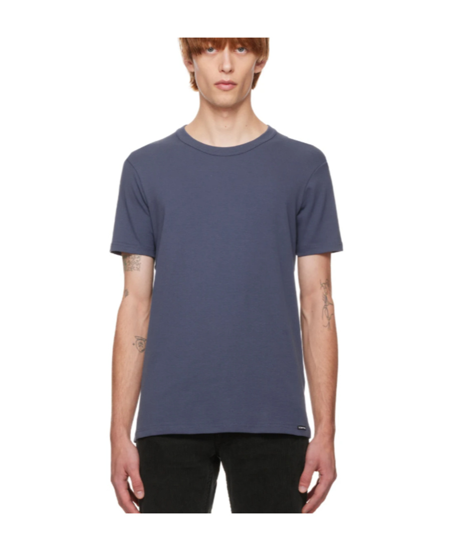 Tom Ford Cotton Jersey Crewneck T-shirt In Multicolor