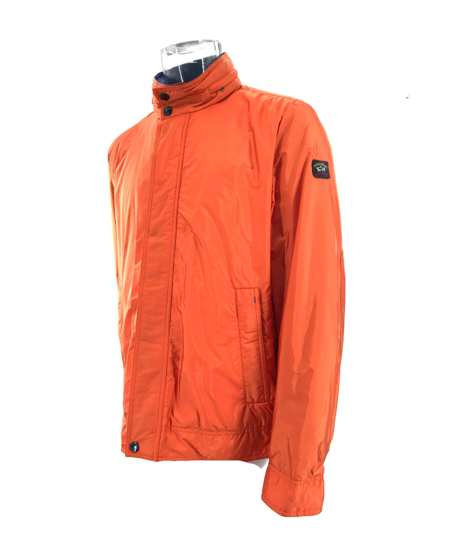 Paul & Shark Zipper Cotton Suit In Orange