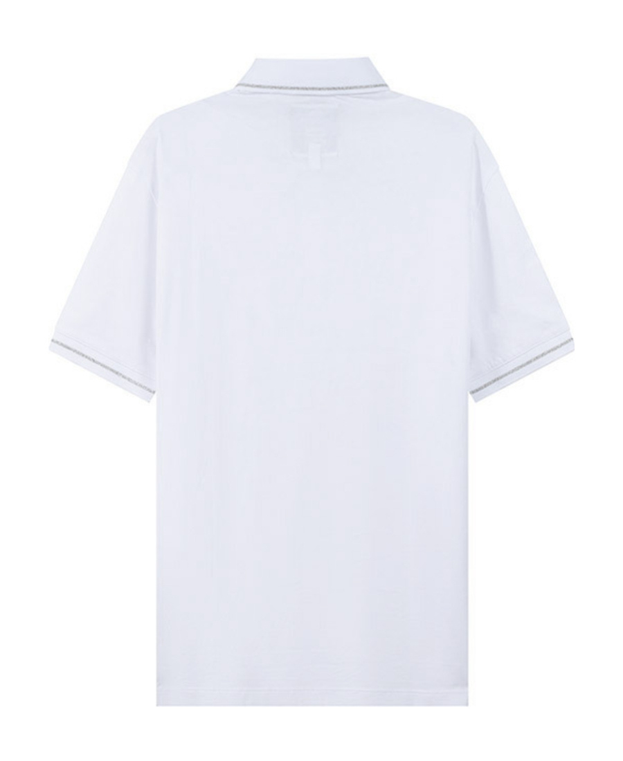 Armani Exchange Logo-patch Polo Shirt In White