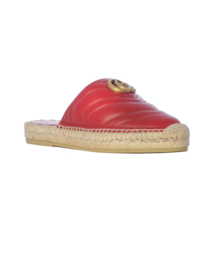 Gucci Double G Espadrilles In Red