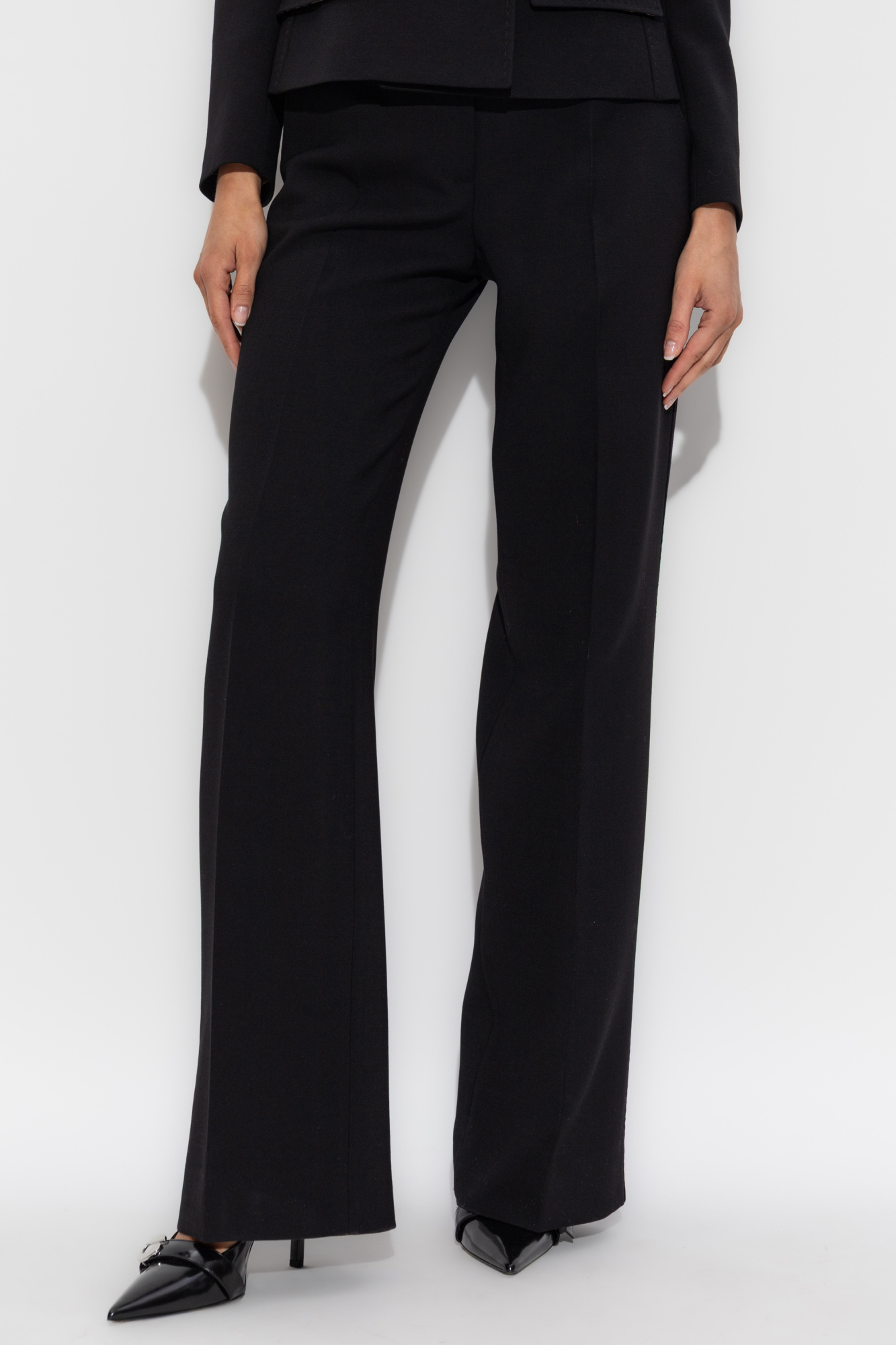 Dolce & Gabbana Wool Trousers In Black