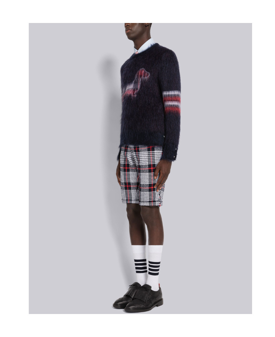 Thom Browne Tassel-trim Leather Brogues In Black