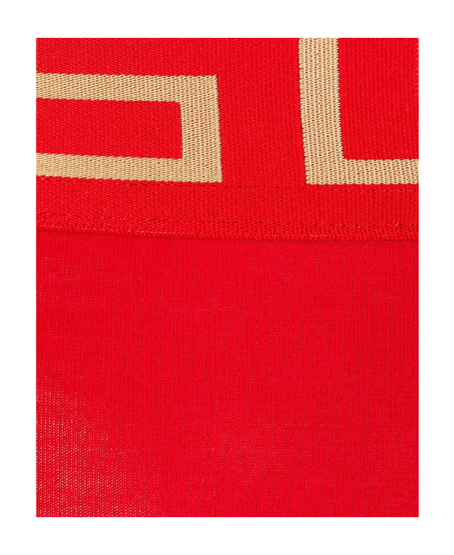 Shop Versace Greca Border Briefs In Red