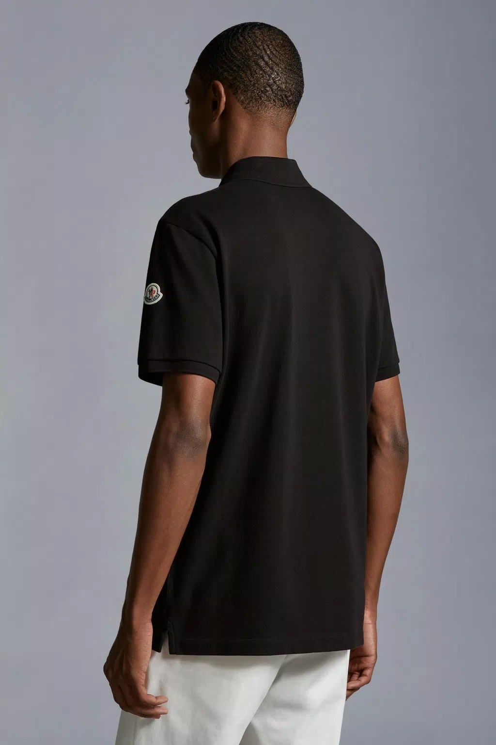 MONCLER LOGO MOTIF POLO SHIRT