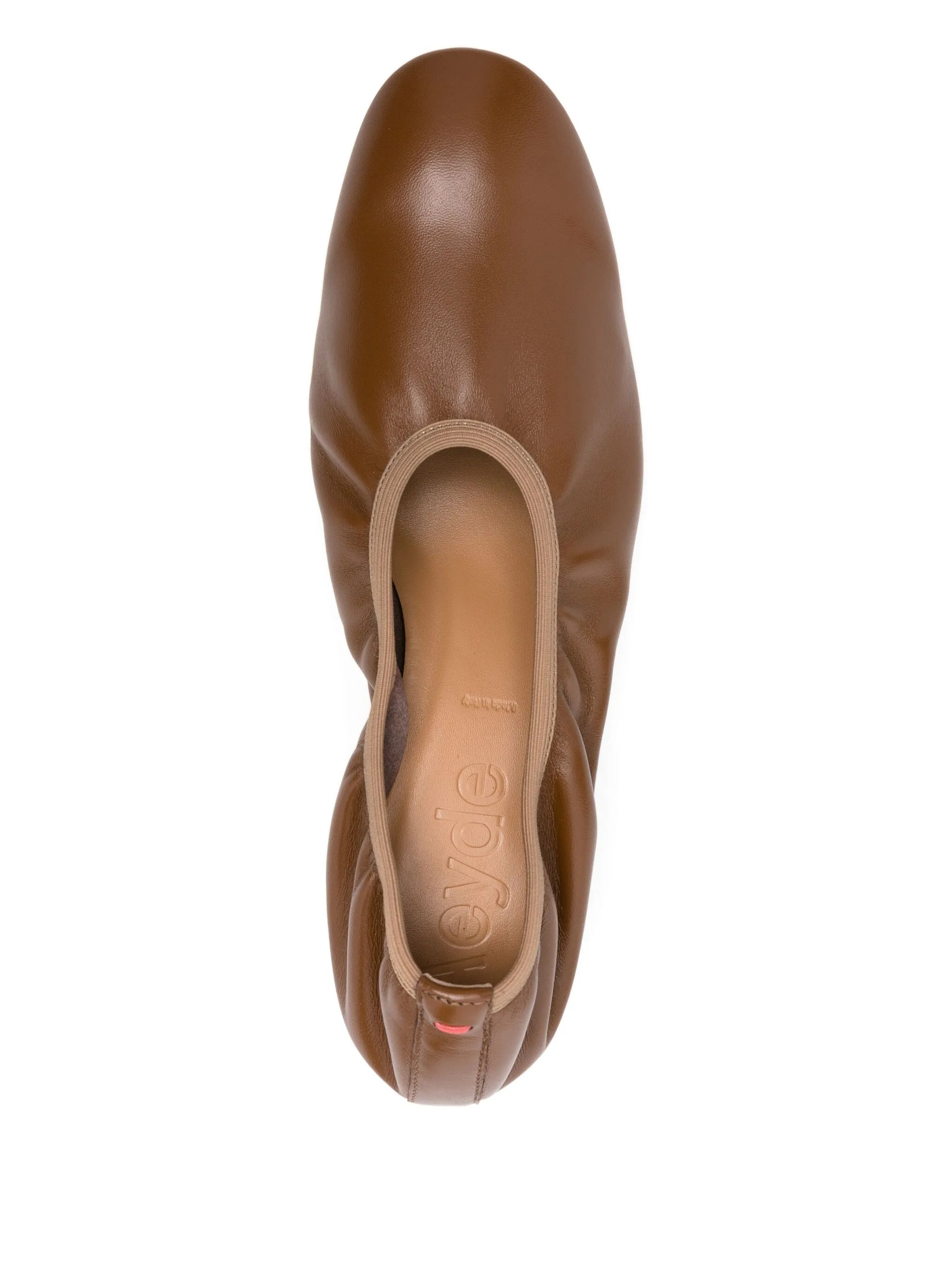 Aeyde 45mm Elastic-panel Block-heel Pumps In Brown
