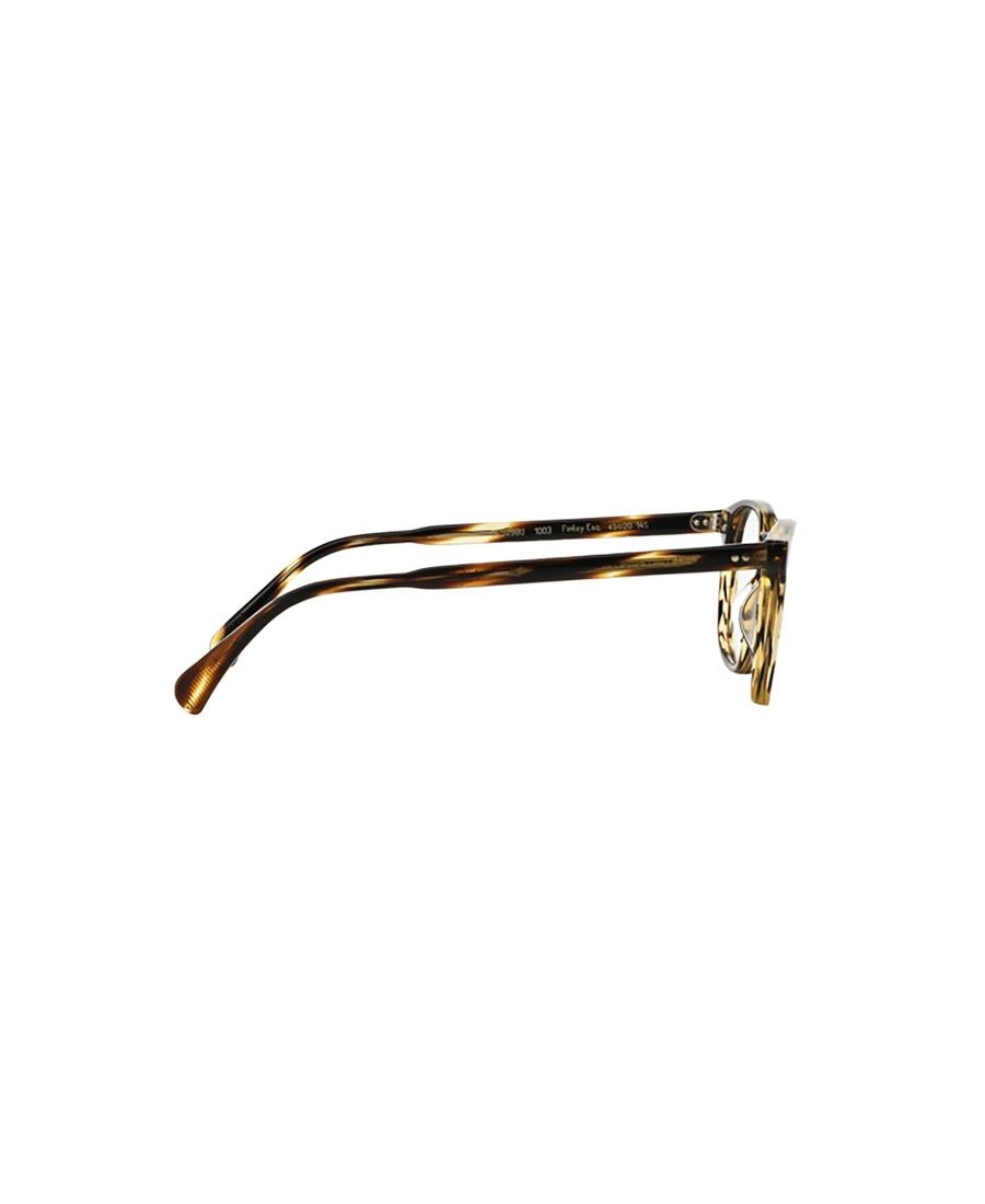 Oliver Peoples Geometrical Frame Flat Mirror In Brown