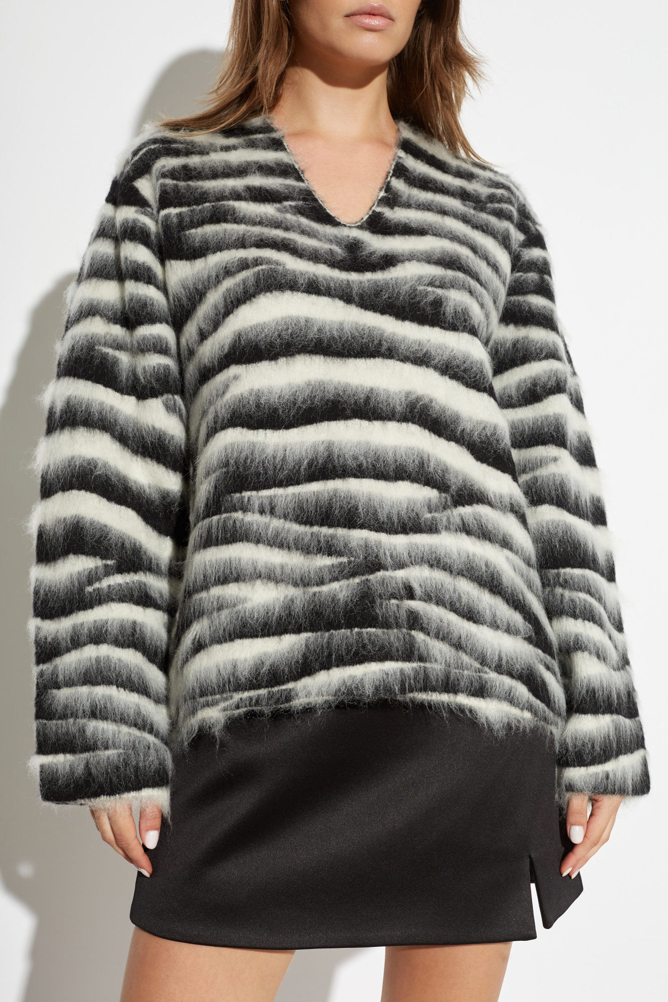 MARC JACOBS MARC JACOBS THE BRUSHED ZEBRA JUMPER