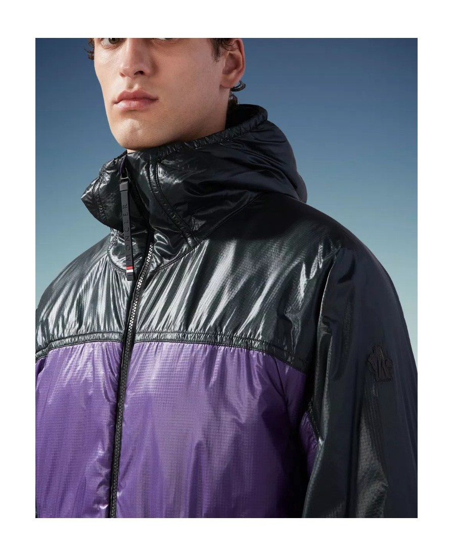 Moncler Peyrus Hooded Sports Jacket In Black
