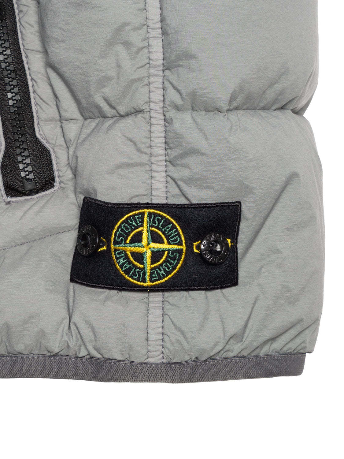 STONE ISLAND STONE ISLAND JUNIOR COMPASS-BADGE ZIPPED PADDED GILET