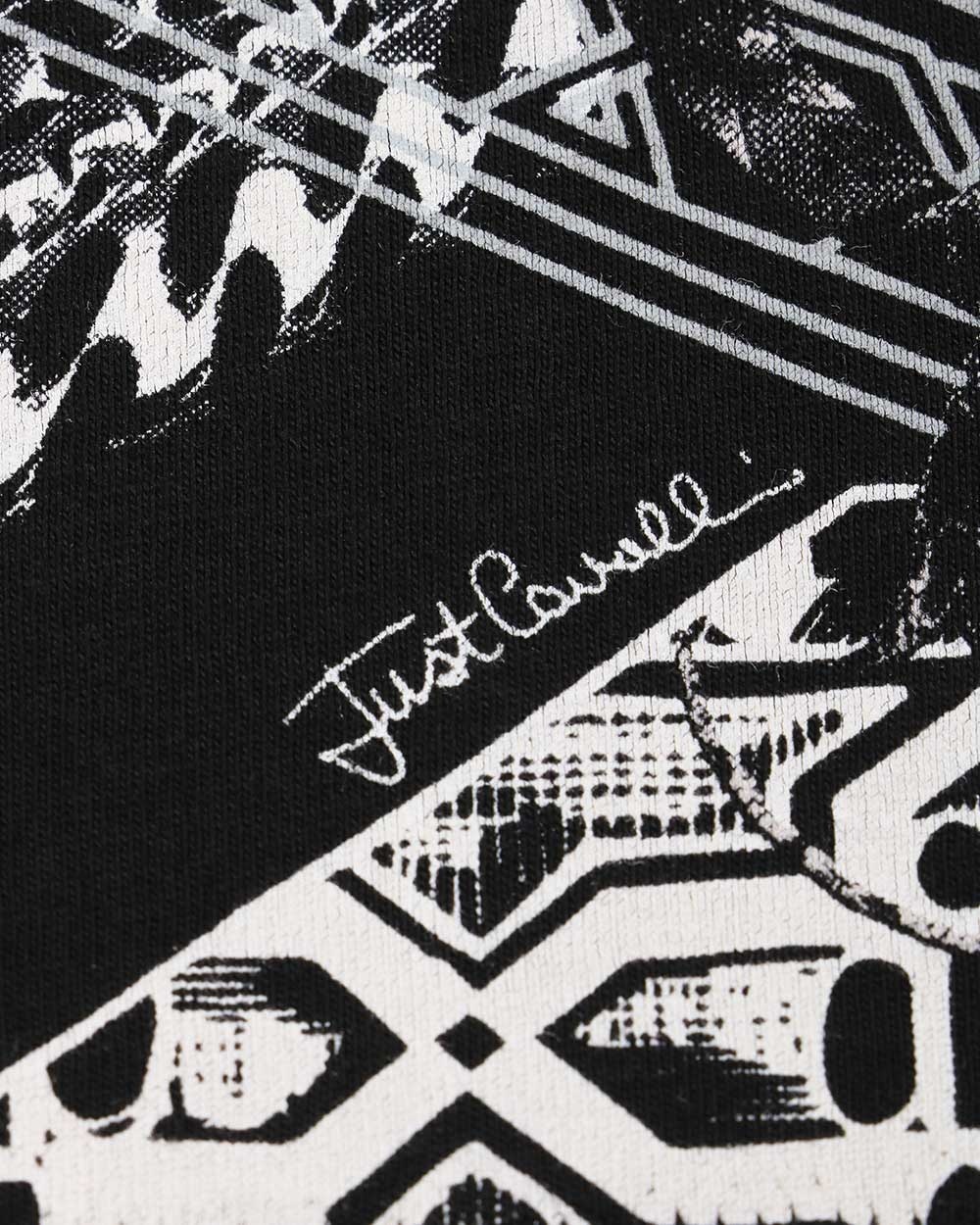 Just Cavalli Printed T-shirt In Black