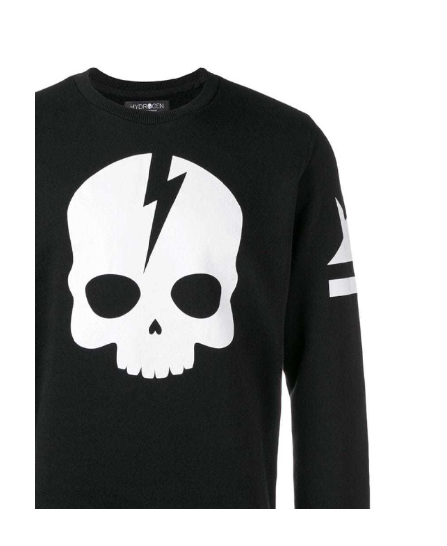 Hydrogen Printed Sweater In Black