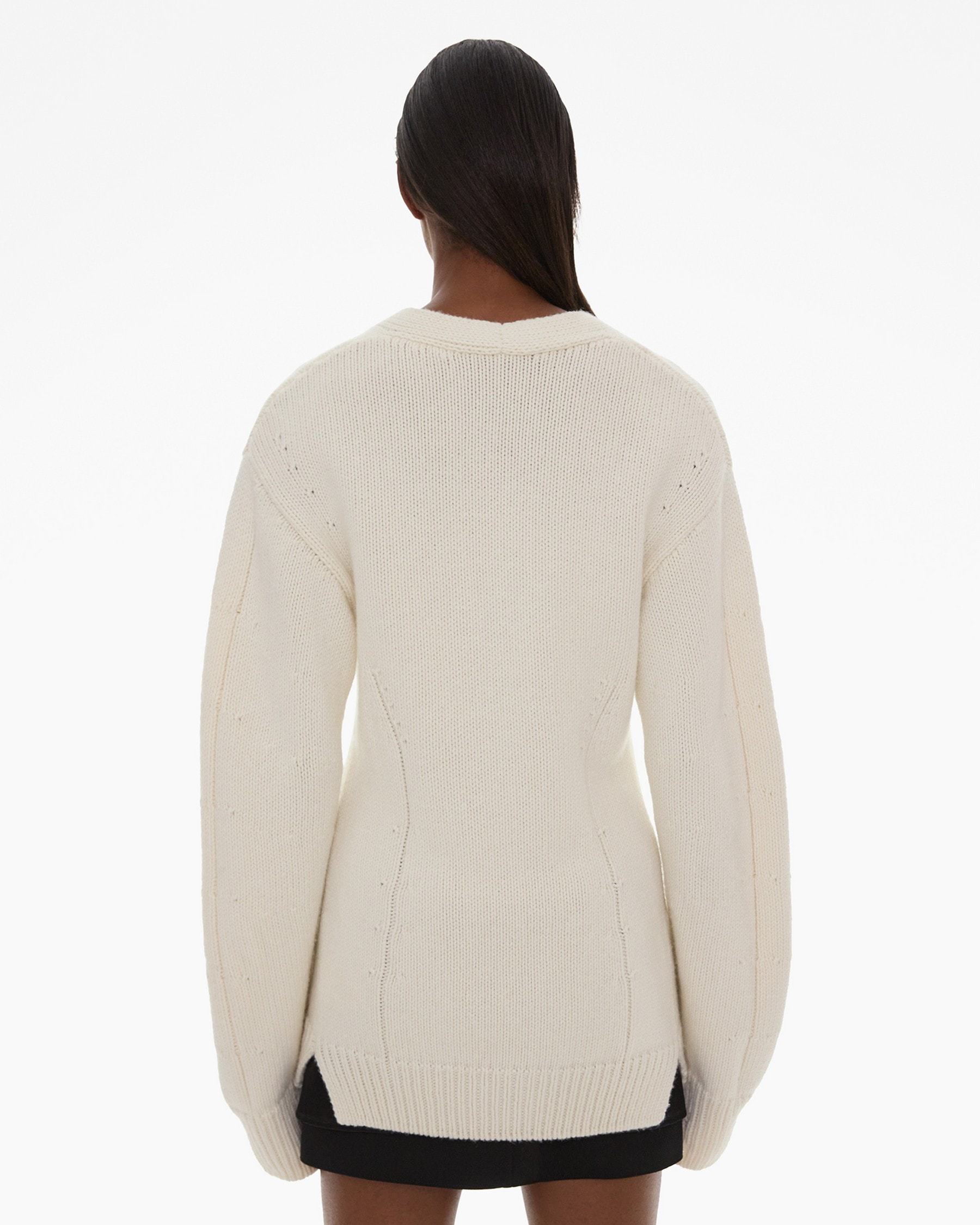HELMUT LANG HELMUT LANG V-NECK BUTTON-UP CARDIGAN
