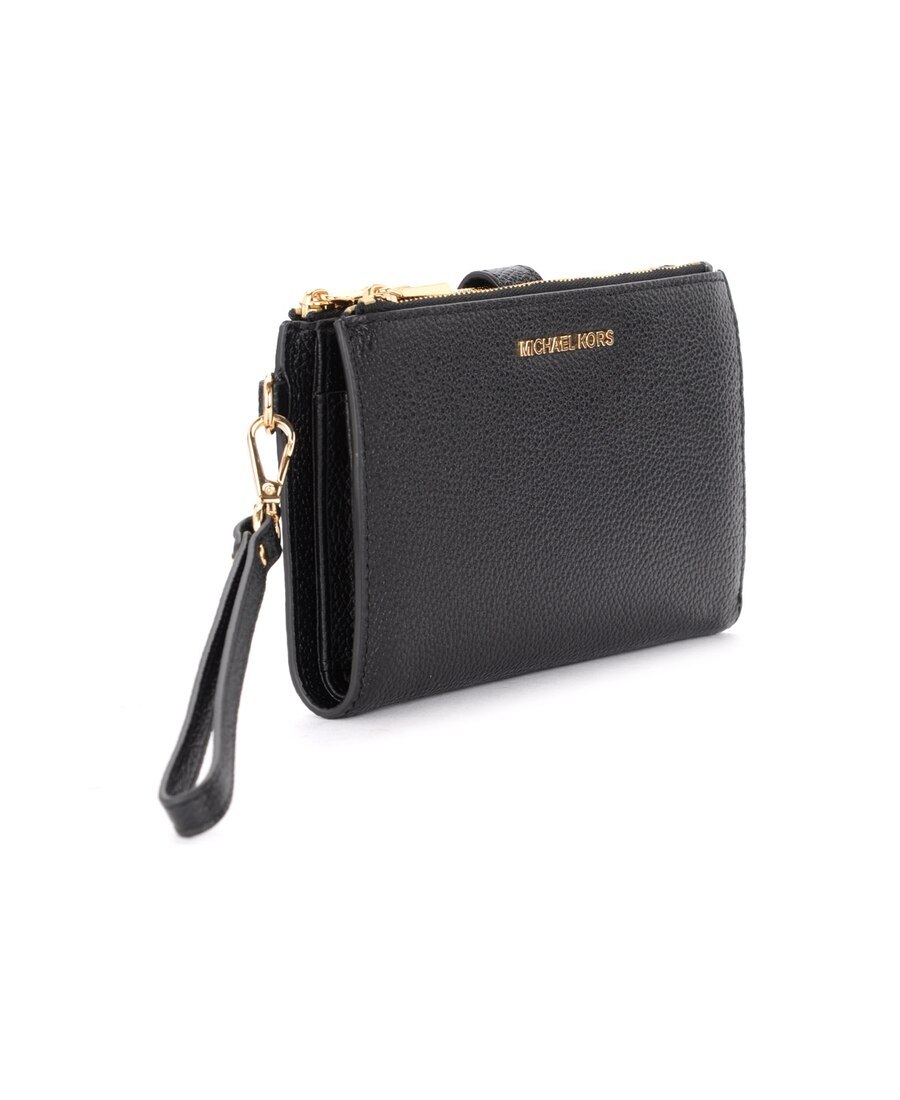 Michael Michael Kors Adele Leather Wallet In Black