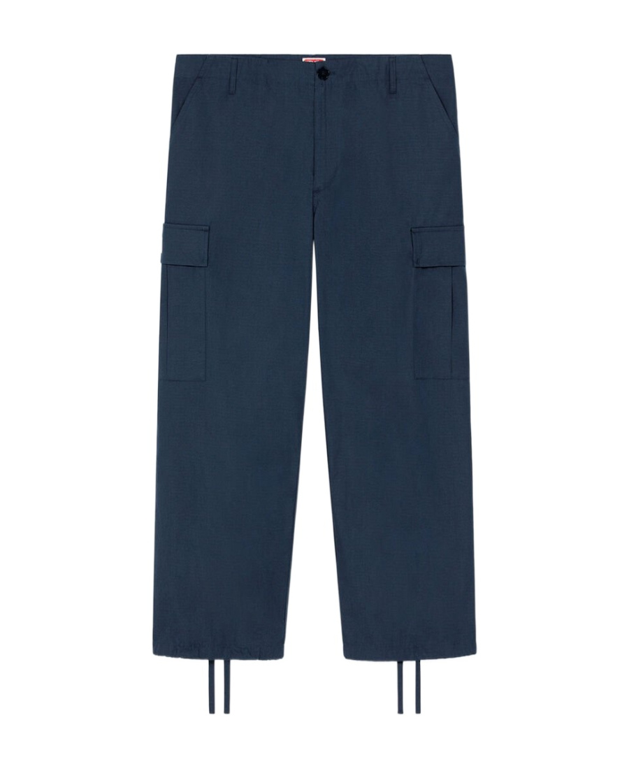 Kenzo Cargo Pants In Blue
