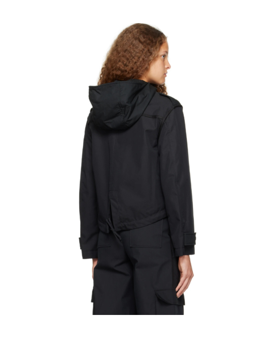 Moschino Black Paneled Jacket In Black