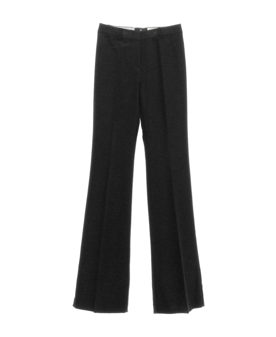 Etro Glittered Flared Tailored Trousers In Black