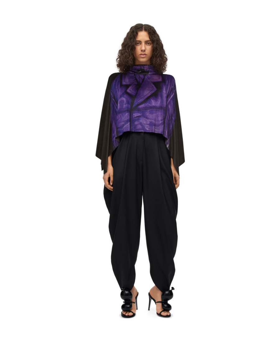 LOEWE DRAPED TROUSERS IN WOOL