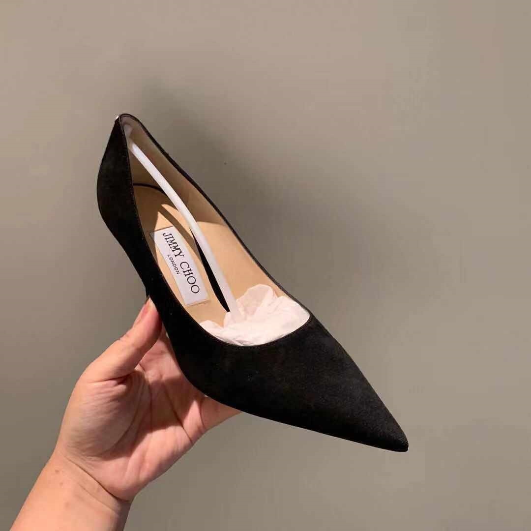 Jimmy Choo Romy 85 Spitze Pumps Aus Schwarzem Leder Mit Eidechsen-print In Black