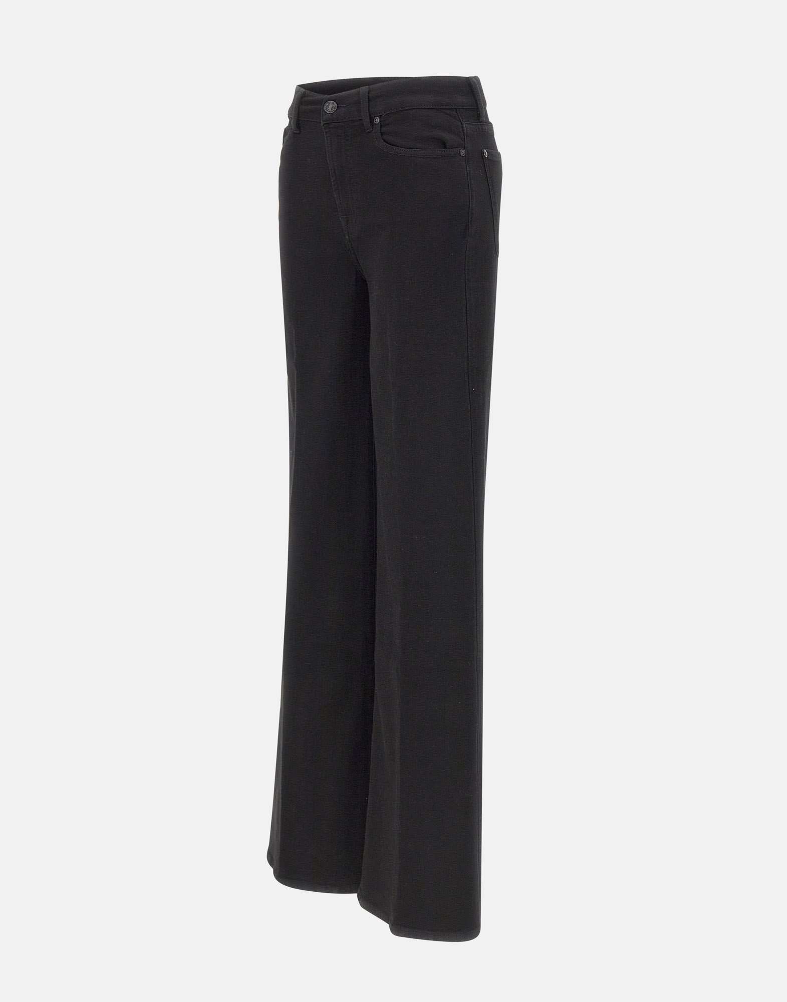 7 For All Mankind Straight-leg Jeans In Black