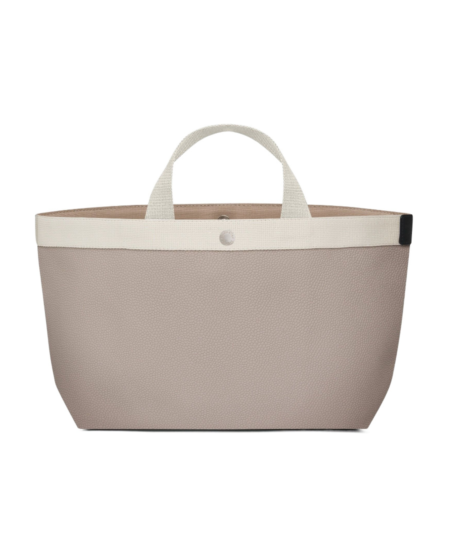 Herve Chapelier Logo Handbag In Nude