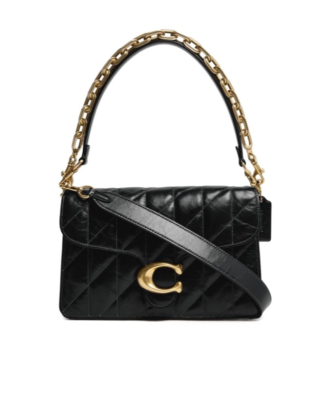Coach Tabby Chain Shoulder Bag In Black