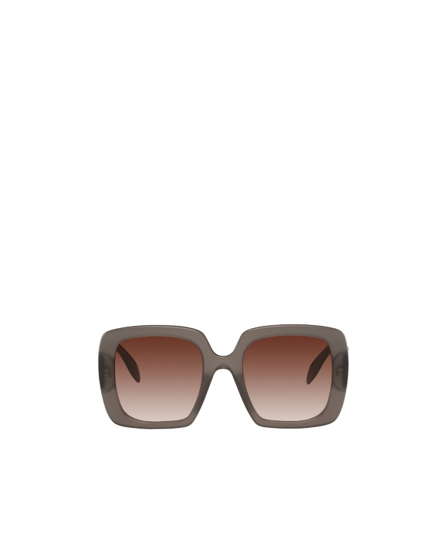 Alexander Mcqueen Eyewear Square Oversized Frame Sunglasses In Brown