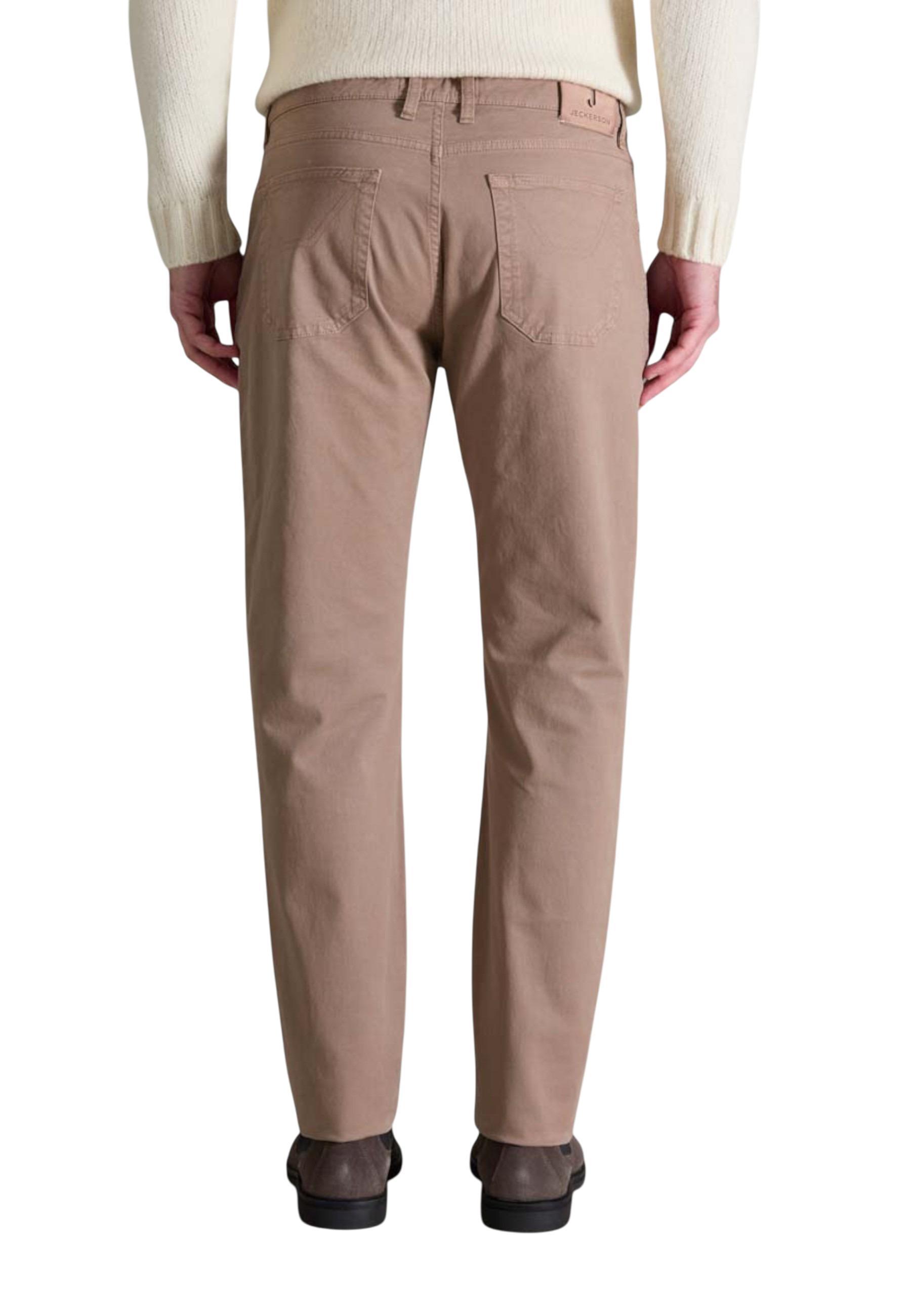Jeckerson Casual Pants With Belt Loops In Brown