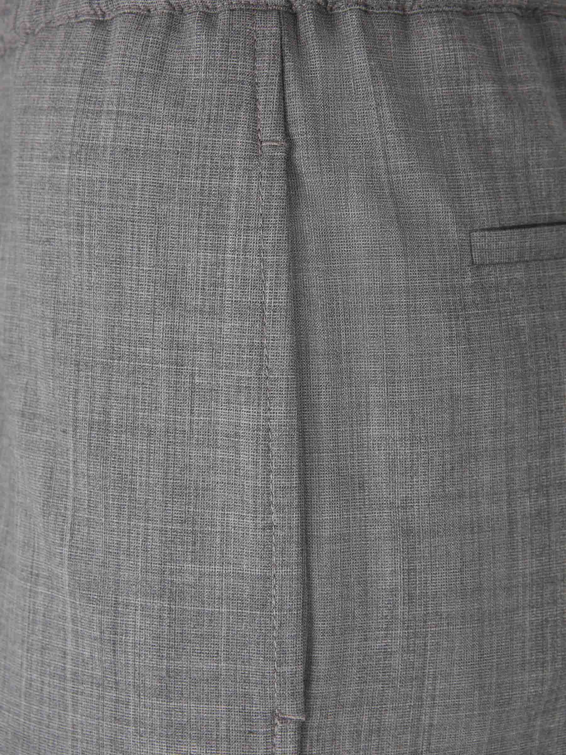 Fabiana Filippi Grey Wool Pants In Gray