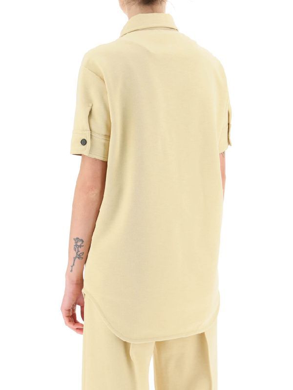 Jil Sander Lapel Polo Shirt In Nude