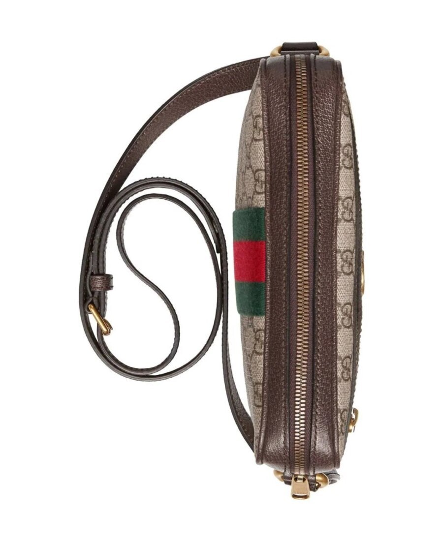 Shop Gucci Ophidia Small Messenger Bag In Nude