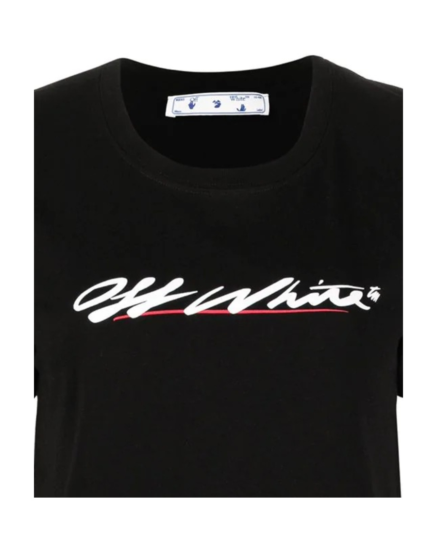 Off-white Logo-print T-shirt In Black
