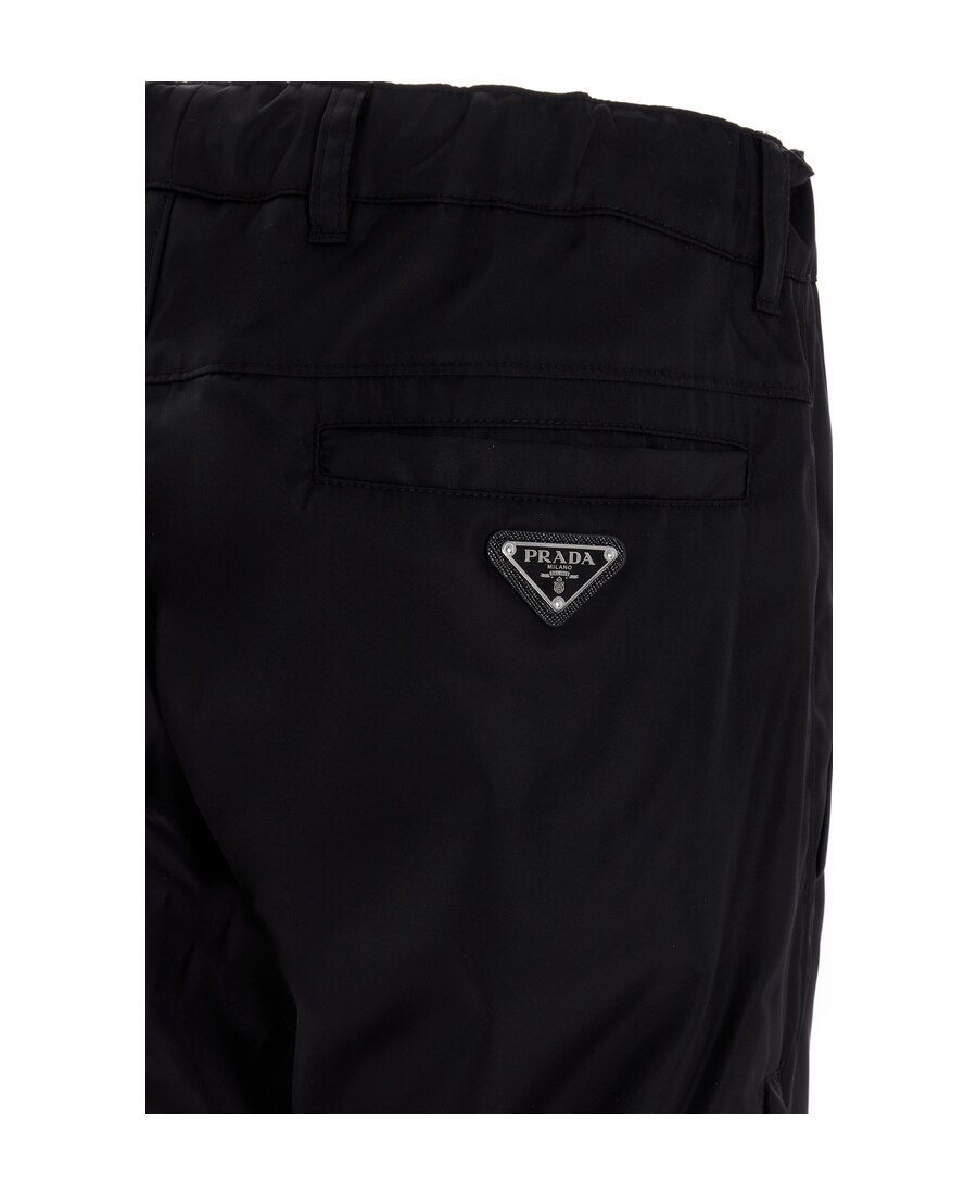 PRADA CROPPED BAGGY TROUSERS