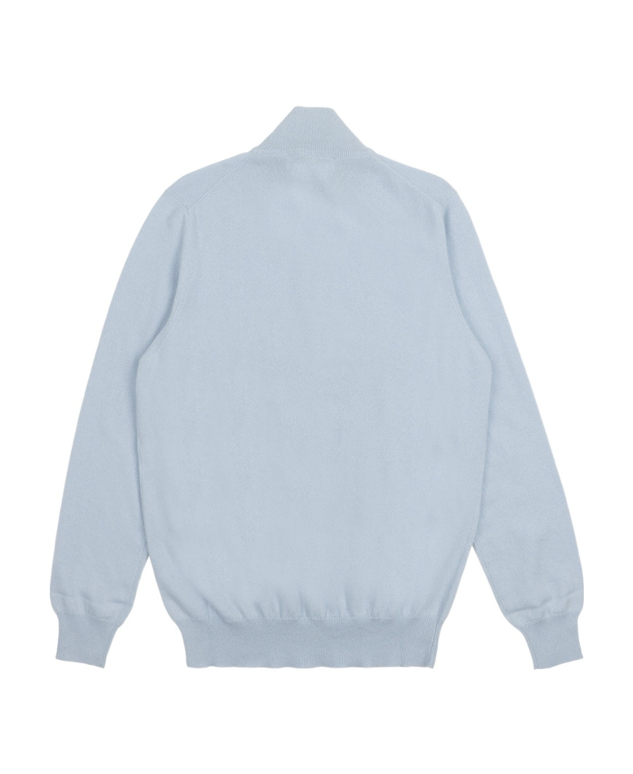 Ferragamo Semi-zipper Sweater In Gray