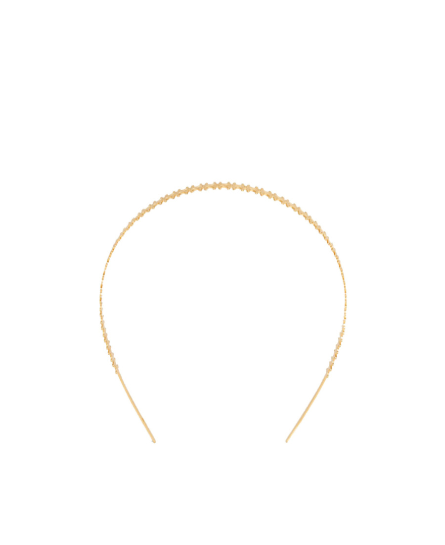 Celine Triomphe Multi Logo Headband In Yellow