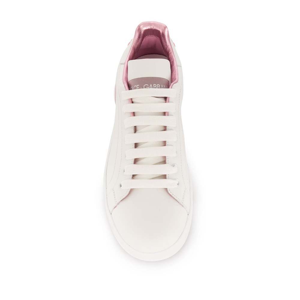 Shop Dolce & Gabbana Portofino Low-top Sneakers In White