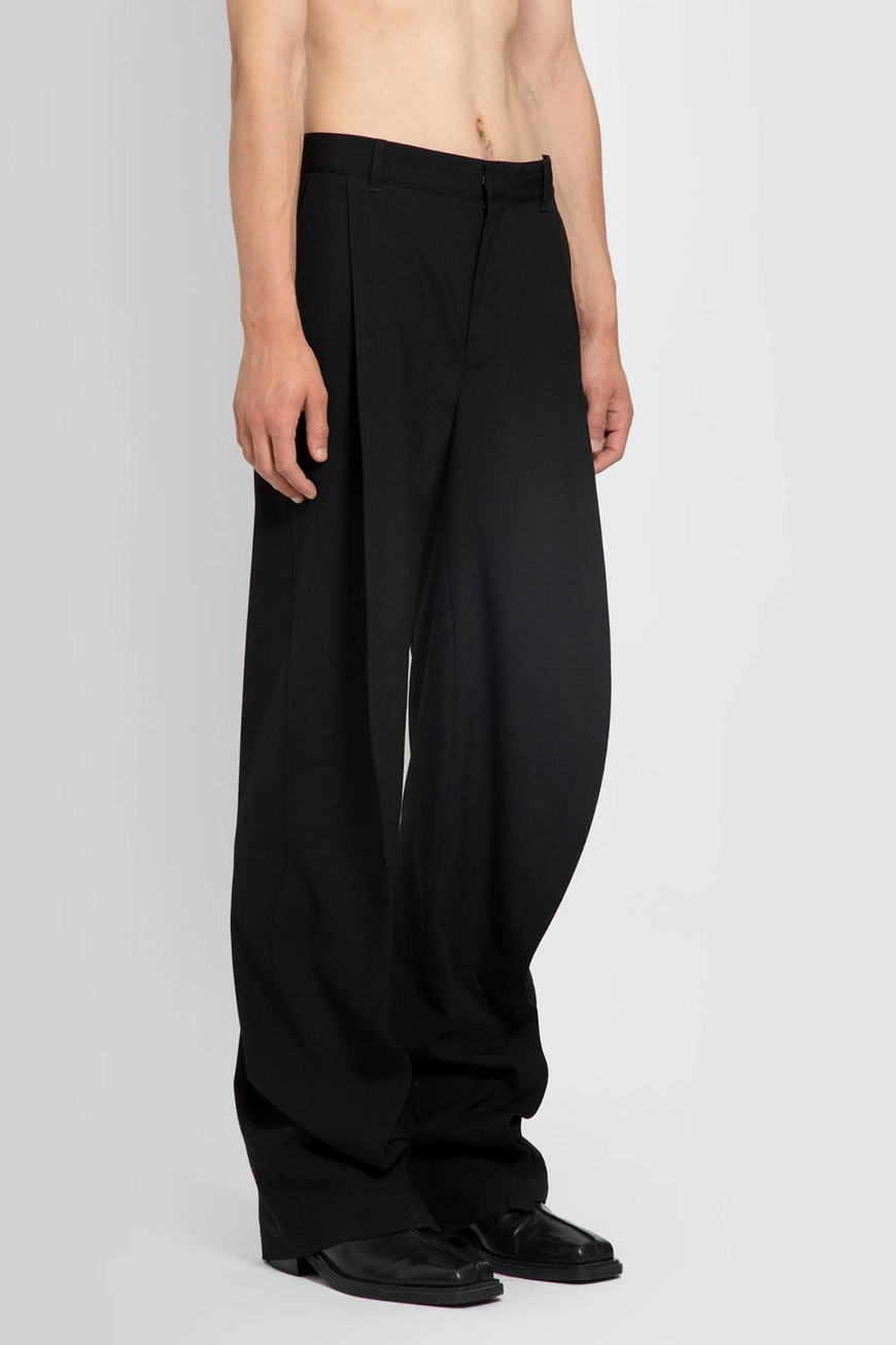 Y/project Wool Tapered Trousers In Black
